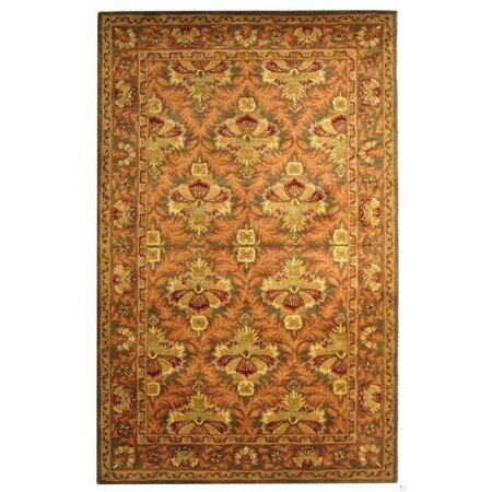 Safavieh 2 ft.-3 in. x 12 ft. Runner Traditional Antiquity- Sage and Gold Hand Tufted Rug AT54B-212